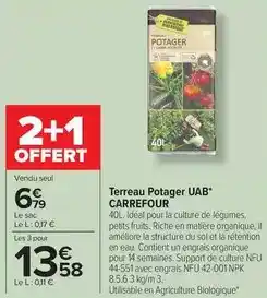 Carrefour Drive Carrefour - terreau potager uab offre