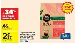Carrefour Drive Nescafé - capsules de café offre