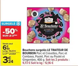 Carrefour Le traiteur de bourbon - bouchons surgelés offre