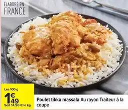 Carrefour Poulet tikka massala offre
