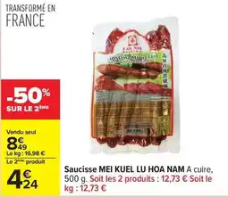 Carrefour Hoa nam - saucisse mei kuel lu offre