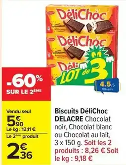 Carrefour Délichoc - biscuits délichoc offre
