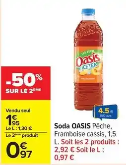 Carrefour Oasis - soda offre