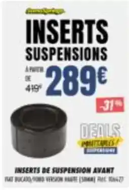 Narbonne accessoires Inserts suspensions offre