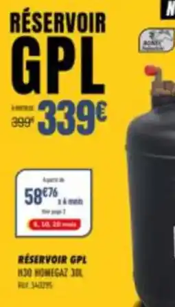 Narbonne accessoires Réservoir gpl offre