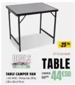 Narbonne accessoires Table camper van offre