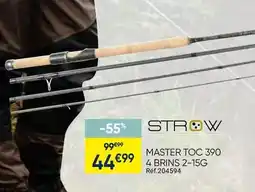 Pacific Pêche Master toc 390 4 brins 2-15g offre