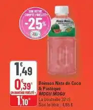 G20 Mogu mogu - boisson nata de coco & pasteque offre