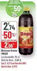 G20 Pago - boisson fraise offre