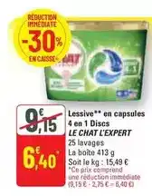 G20 La queue du chat - lessive en capsules 4 en 1 discs offre