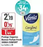 G20 Vania - protège-lingeries normal parfum fresh offre