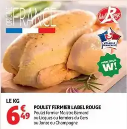 Auchan Supermarché Gers - poulet fermier offre