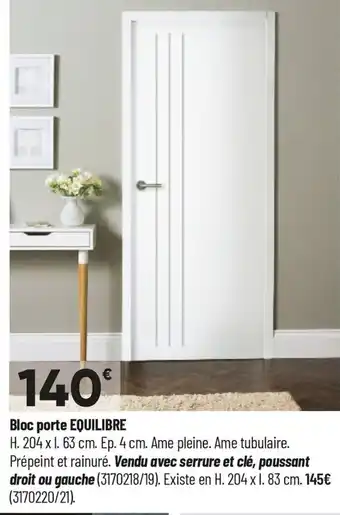 Bricorama Bloc porte equilibre offre