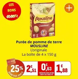 Coccimarket Mousline - purée de pomme de terre offre