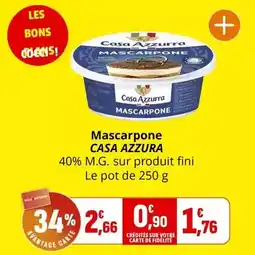 Coccimarket Casa azzurra - mascarpone offre