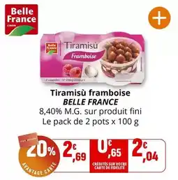 Coccimarket Belle france - tiramisu framboise offre