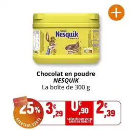 Coccimarket Nestlé - chocolat en poudre nesquik offre