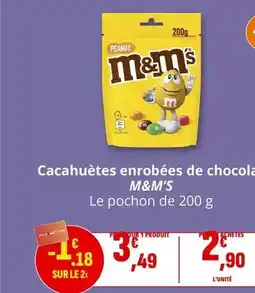 Coccimarket M&m's - cacahuètes enrobées de chocolat offre