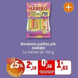 Coccimarket Haribo - bonbons pailles pik offre