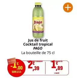 Coccimarket Pago - jus de fruit cocktail tropical offre