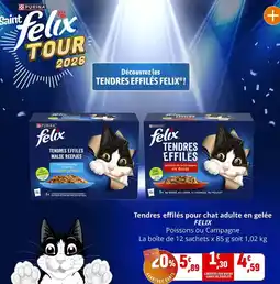 Coccimarket Purina - tendres effilés pour chat adulte en gelée offre