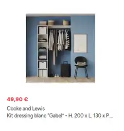 Brico Dépôt COOKE AND LEWIS Kit dressing blanc Gabel offre