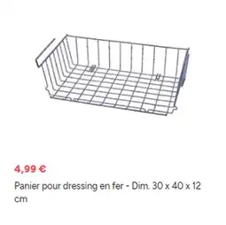 Brico Dépôt Panier pour dressing en fer offre