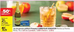Carrefour Jus de pomme pétillant Fiestabul CARREFOUR SENSATION offre