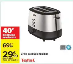 Carrefour Grille pain Equinox inox offre