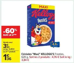 Carrefour Céréales Maxi KELLOGG'S Frosties offre