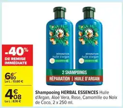 Carrefour SHAMPOOING 'HERBAL ESSENCES' offre