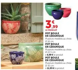 Hyper U Pot boule en céramique offre