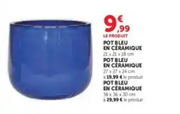 Hyper U Pot bleu en céramique offre