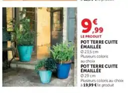 Hyper U Pot terre cuite émaillée offre
