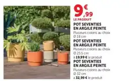 Hyper U Pot seventies en argile peinte offre
