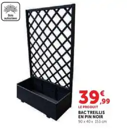 Hyper U Bac treillis en pin noir offre