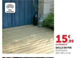 Hyper U Dalle en pin offre