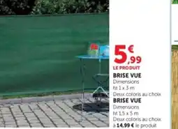 Hyper U Brise vue offre