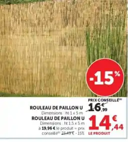 Hyper U U Rouleau de paillon offre