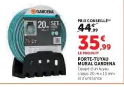 Hyper U GARDENA Porte-tuyau mural offre