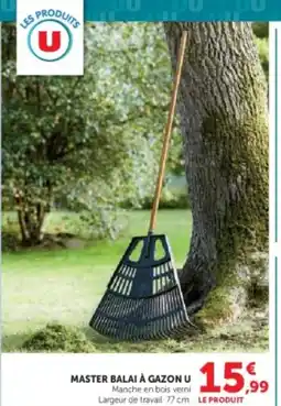 Hyper U U Master balai à gazon offre