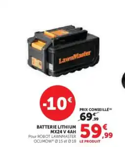Hyper U Batterie lithium mx24 v 4ah offre