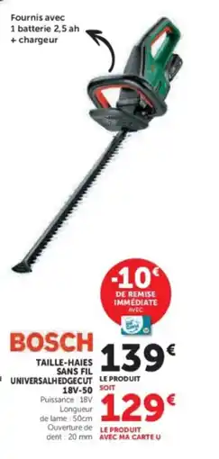 Hyper U Taille-haies sans fil universalhedgecut offre