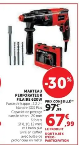 Hyper U Marteau perforateur filaire 620w offre