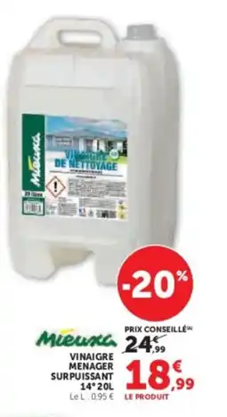 Hyper U Vinaigre menager surpuissant offre