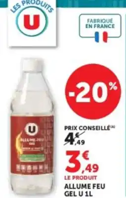 Hyper U U Allume feu gel offre
