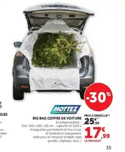 Hyper U MOTTEZ Big bag coffre de voiture offre