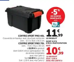 Hyper U Coffre xpert pro offre