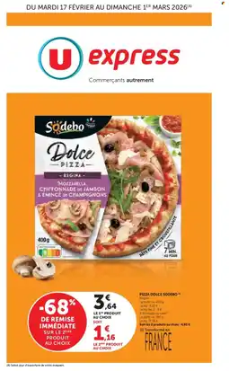 U Express SODEBO Pizza dolce offre