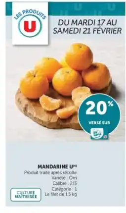 U Express U Mandarine offre